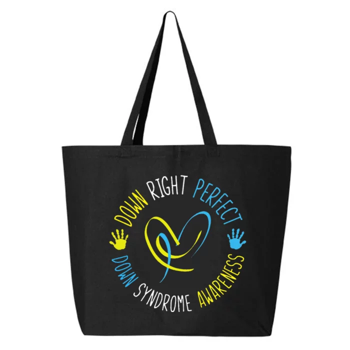 Down Right Perfect Down Syndrome Awareness 25L Jumbo Tote