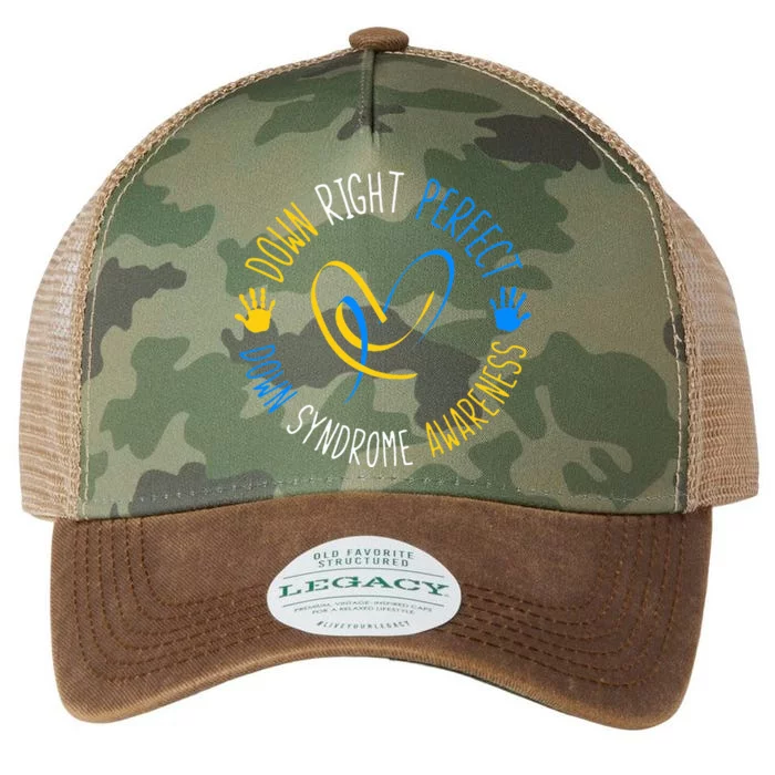 down right perfect down syndrome awareness Legacy Tie Dye Trucker Hat