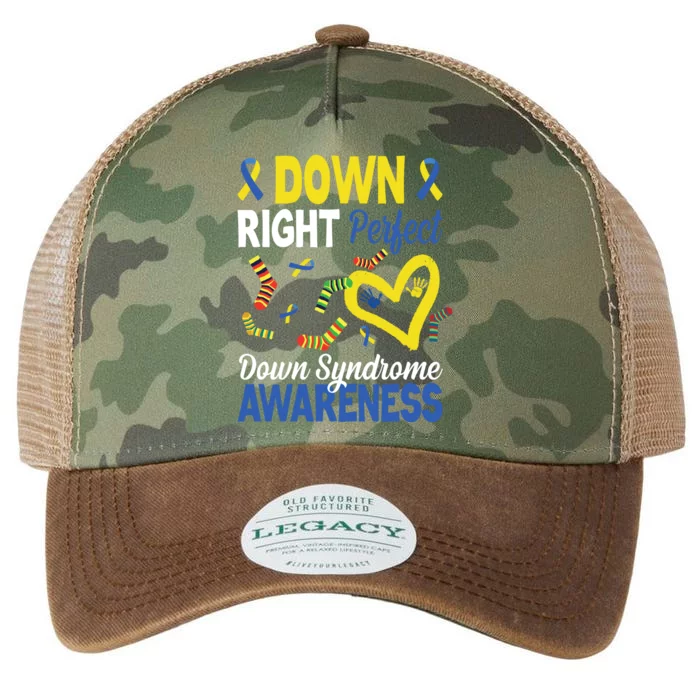 Down Right Perfect Down Syndrome Awareness Heart Sock Legacy Tie Dye Trucker Hat