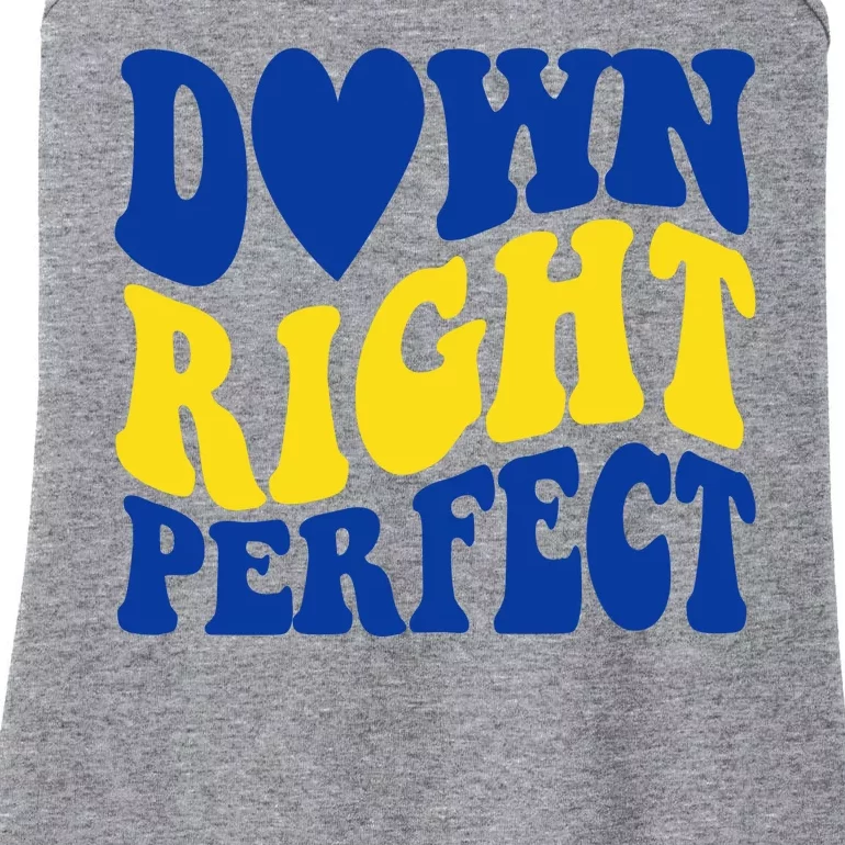 Down Right Perfect Down Syndrome Awareness Ladies Essential Tank