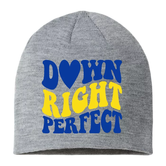 Down Right Perfect Down Syndrome Awareness 8 1/2in Sustainable Knit Beanie