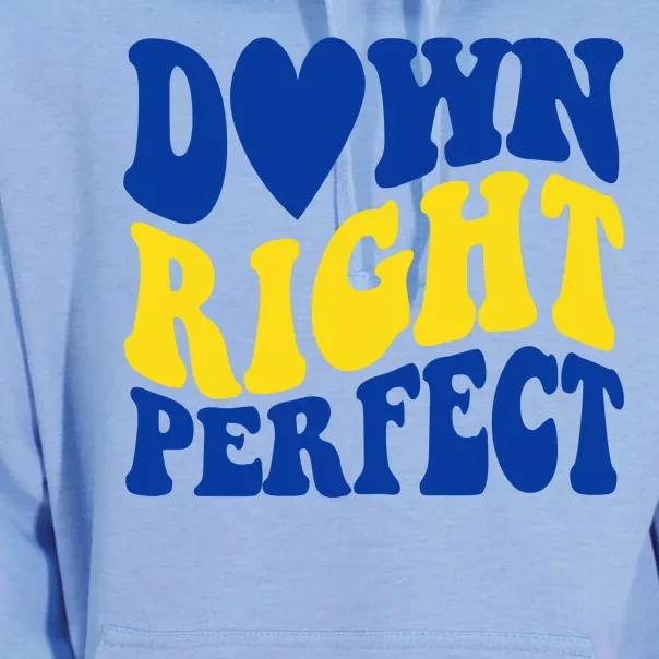 Down Right Perfect Down Syndrome Awareness Unisex Surf Hoodie