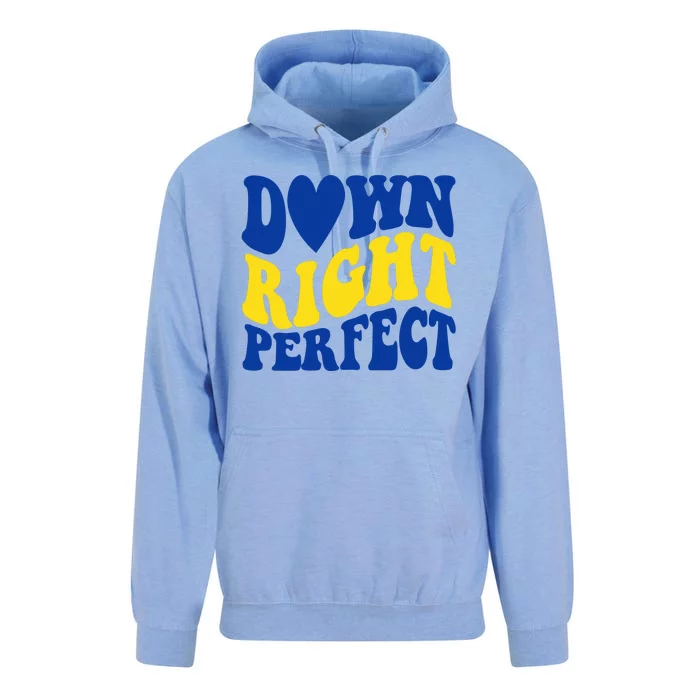 Down Right Perfect Down Syndrome Awareness Unisex Surf Hoodie