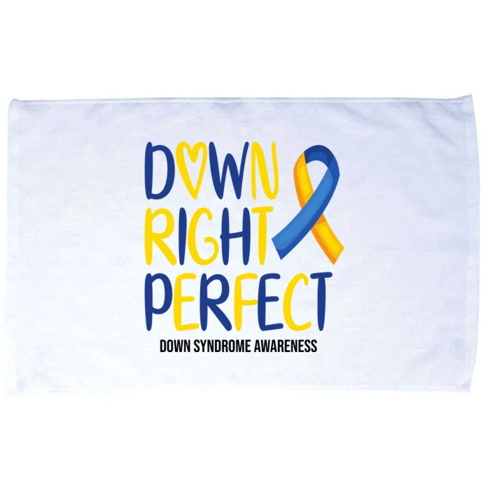 Down Right Perfect Down Syndrome Awareness Microfiber Hand Towel