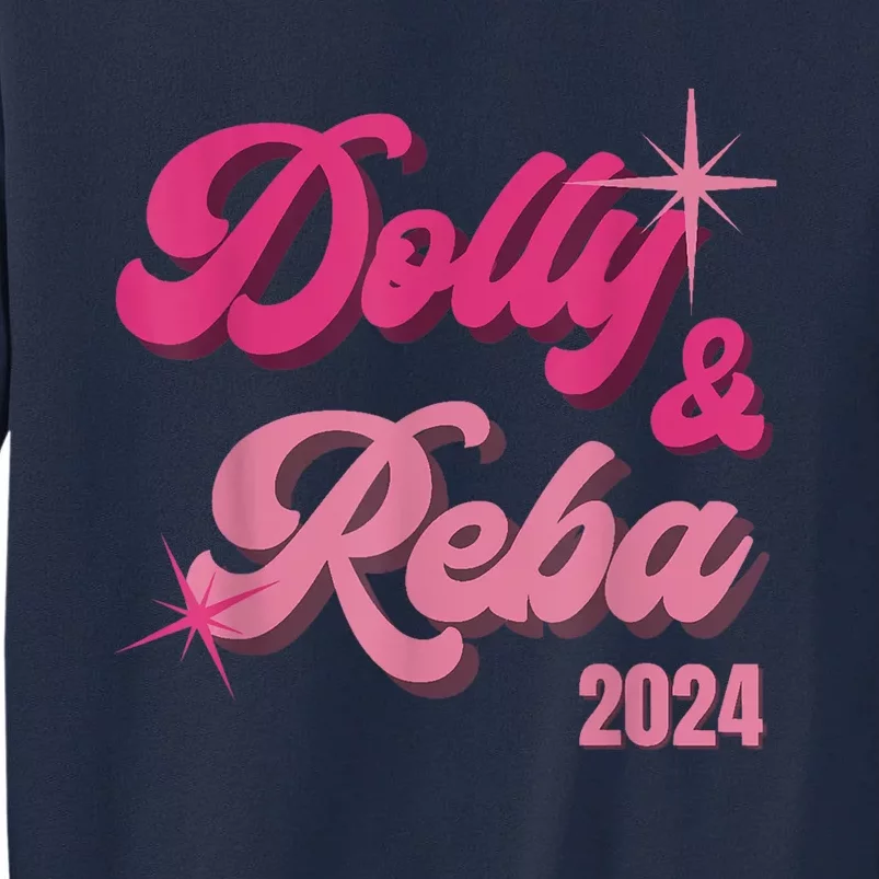 Dolly Reba Pink Groovy Style Tall Sweatshirt