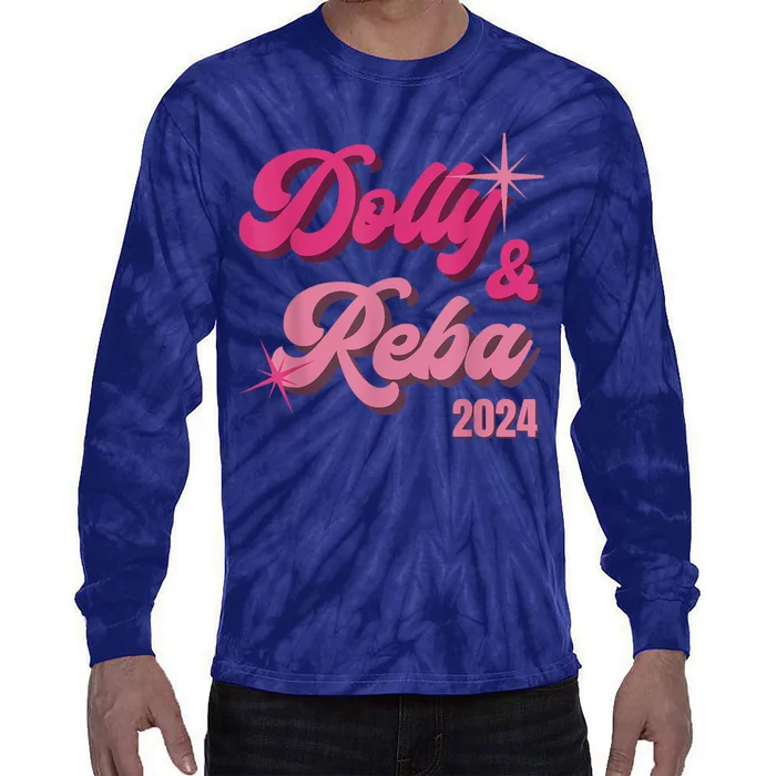 Dolly Reba Pink Groovy Style Tie-Dye Long Sleeve Shirt