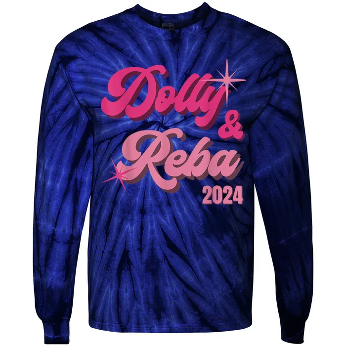 Dolly Reba Pink Groovy Style Tie-Dye Long Sleeve Shirt