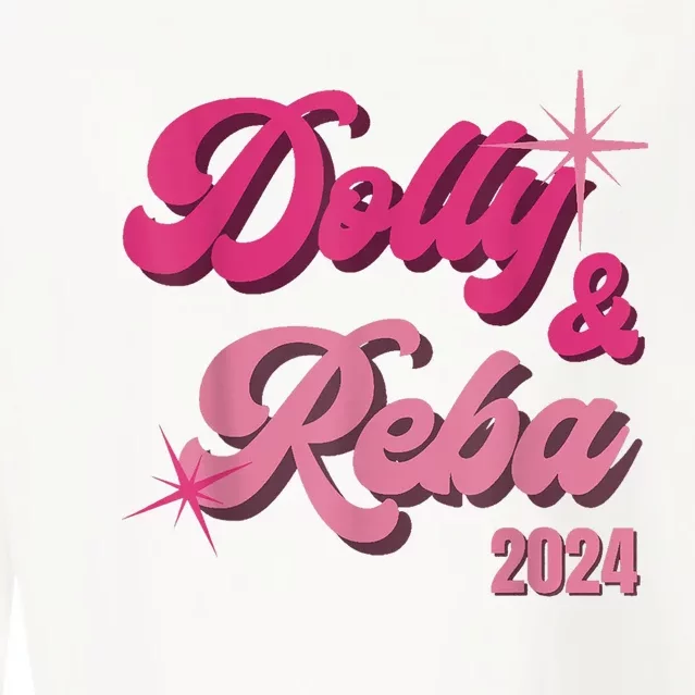 Dolly Reba Pink Groovy Style Cropped Pullover Crew