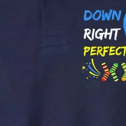 Down Right Perfect Down Syndrome Awareness Softstyle Adult Sport Polo