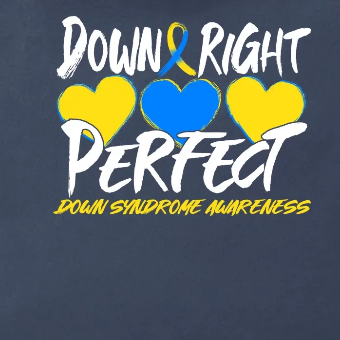 Down Right Perfect Down Syndrome Awareness Zip Tote Bag