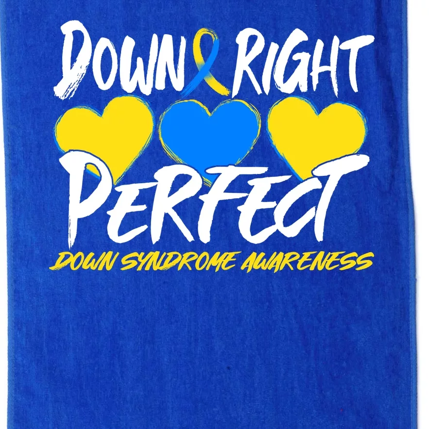 Down Right Perfect Down Syndrome Awareness Platinum Collection Golf Towel