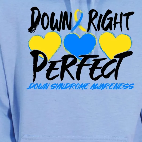 Down Right Perfect Down Syndrome Awareness Unisex Surf Hoodie