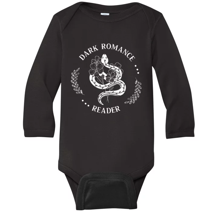 Dark Romance Reader Bookish Smut Reader Smutty Book Lover Baby Long Sleeve Bodysuit