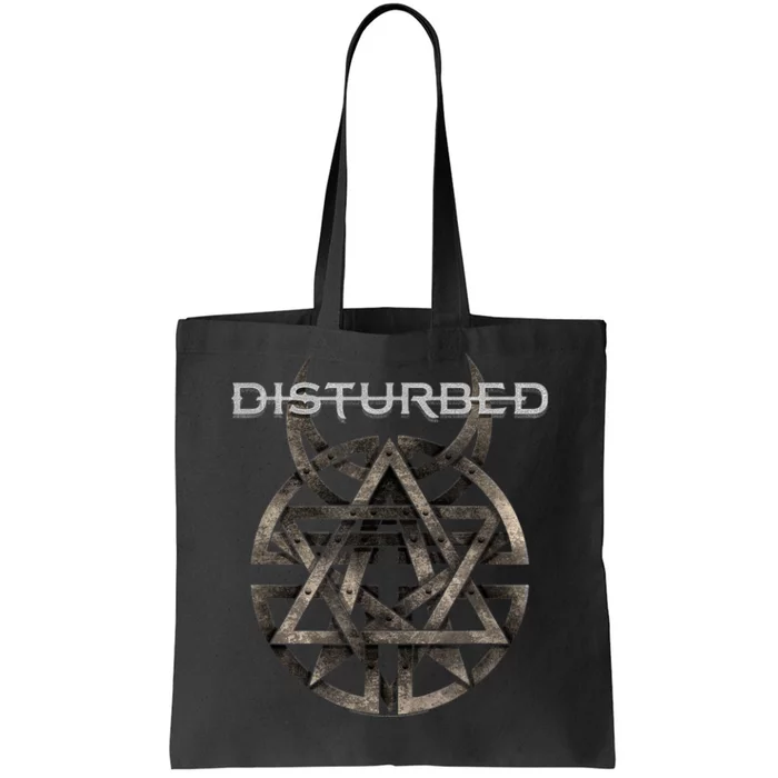 Disturbed Riveted Rock Music Band Tote Bag