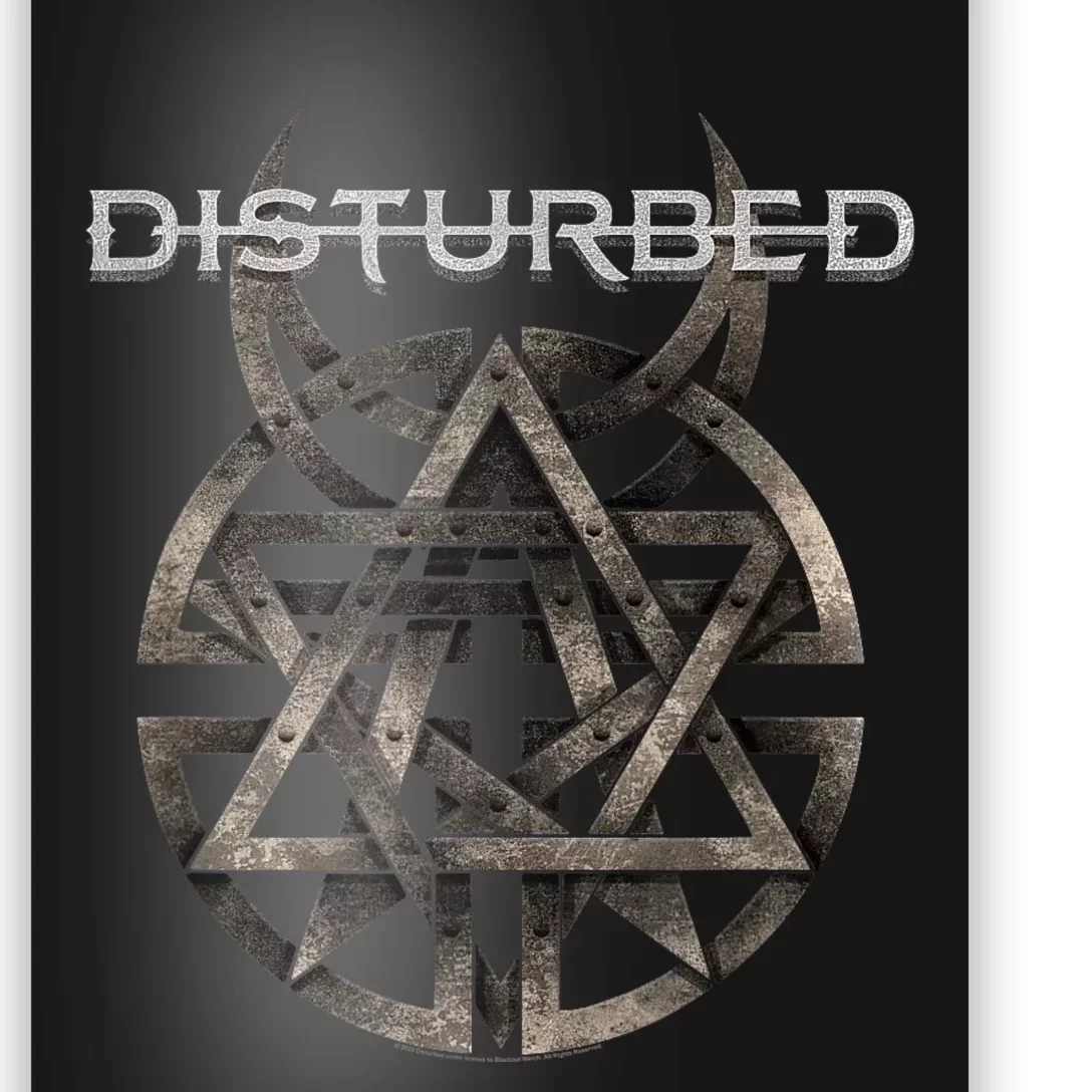 Disturbed Riveted Rock Music Band Poster