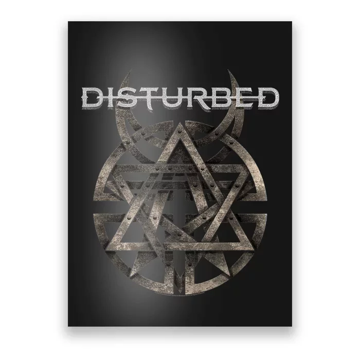 Disturbed Riveted Rock Music Band Poster