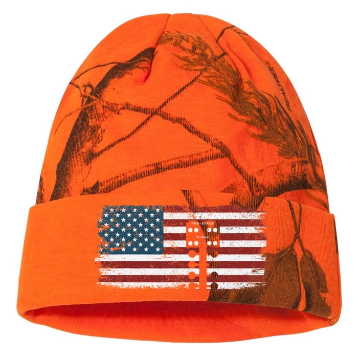 Drag Racing Race Car American Flag Vintage Kati - 12in Camo Beanie