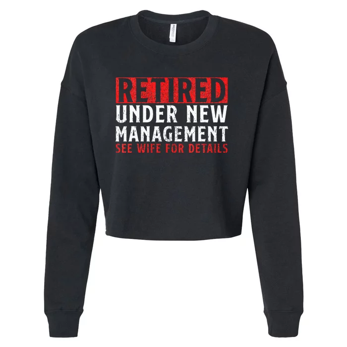 Dad Retiree Retired People Cropped Pullover Crew