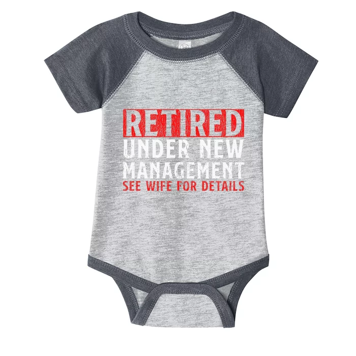 Dad Retiree Retired People Infant Baby Jersey Bodysuit