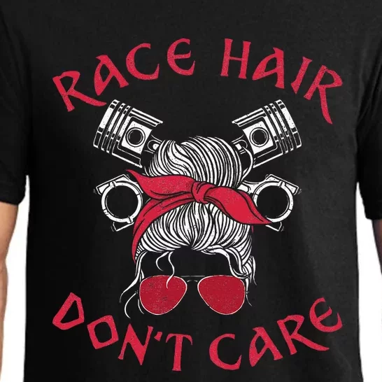 Drag Racing Race Car Girl Race Hair DonT Care Pajama Set