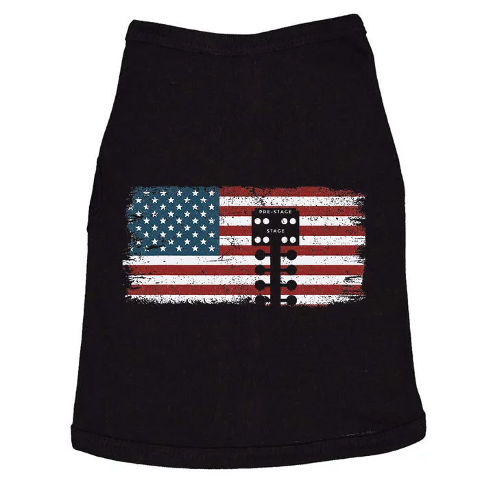 Drag Racing Race Car American Flag Vintage Doggie Tank