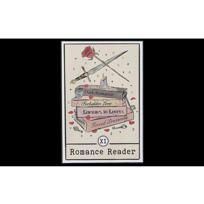 Dark Romance Reader Tarot Card Bookish Smut Reader Smutty Bumper Sticker