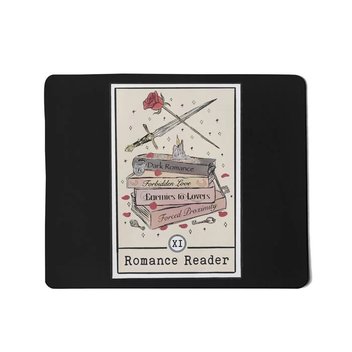 Dark Romance Reader Tarot Card Bookish Smut Reader Smutty Mousepad