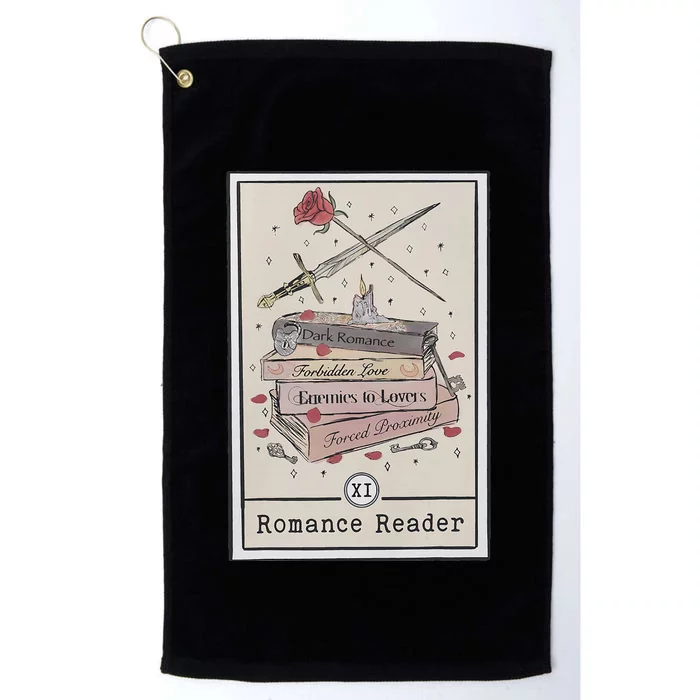 Dark Romance Reader Tarot Card Bookish Smut Reader Smutty Platinum Collection Golf Towel