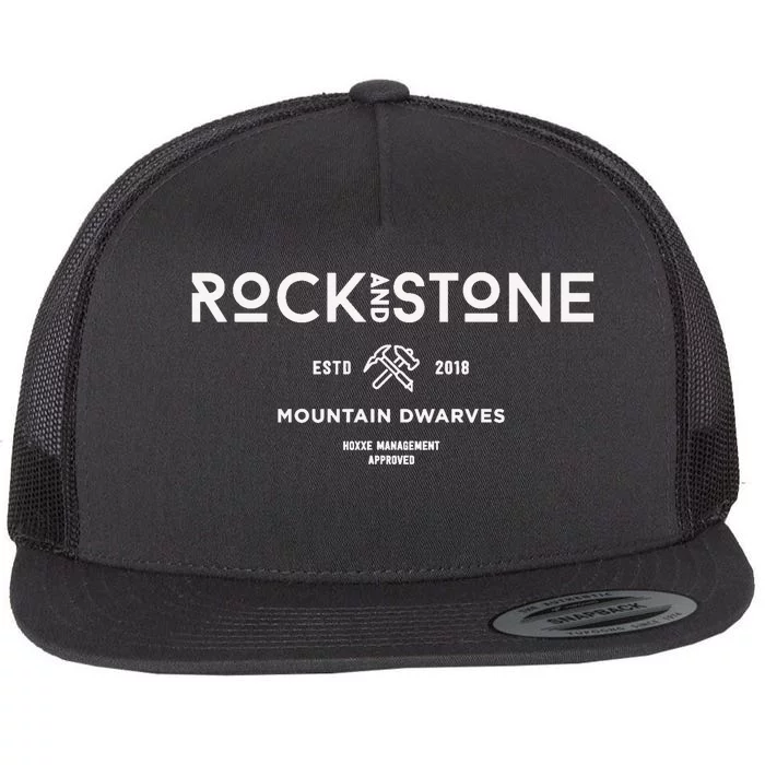 Deep Rock Rock And Stone Flat Bill Trucker Hat