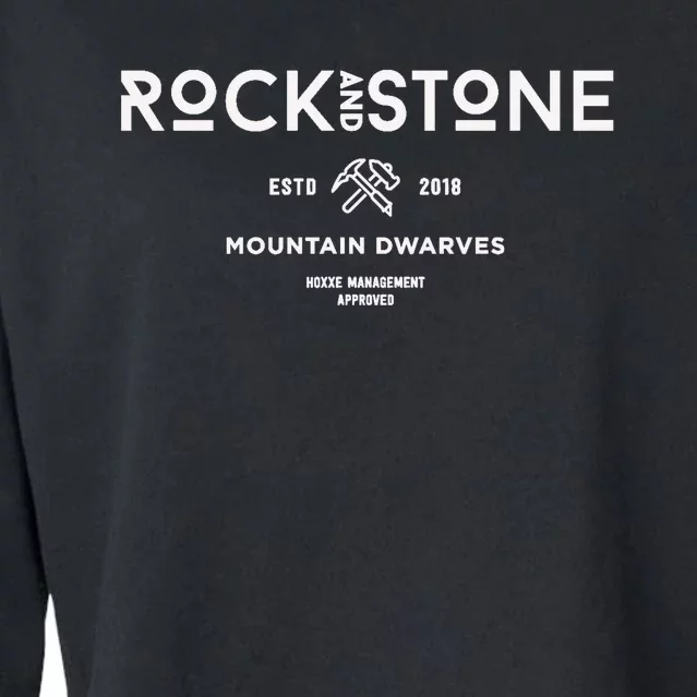 Deep Rock Rock And Stone Cropped Pullover Crew