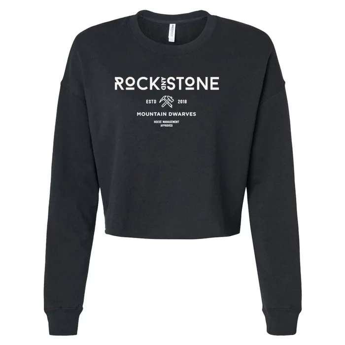 Deep Rock Rock And Stone Cropped Pullover Crew