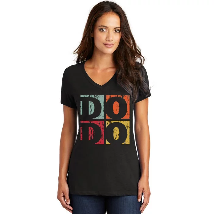 Dodo Retro River Women's V-Neck T-Shirt