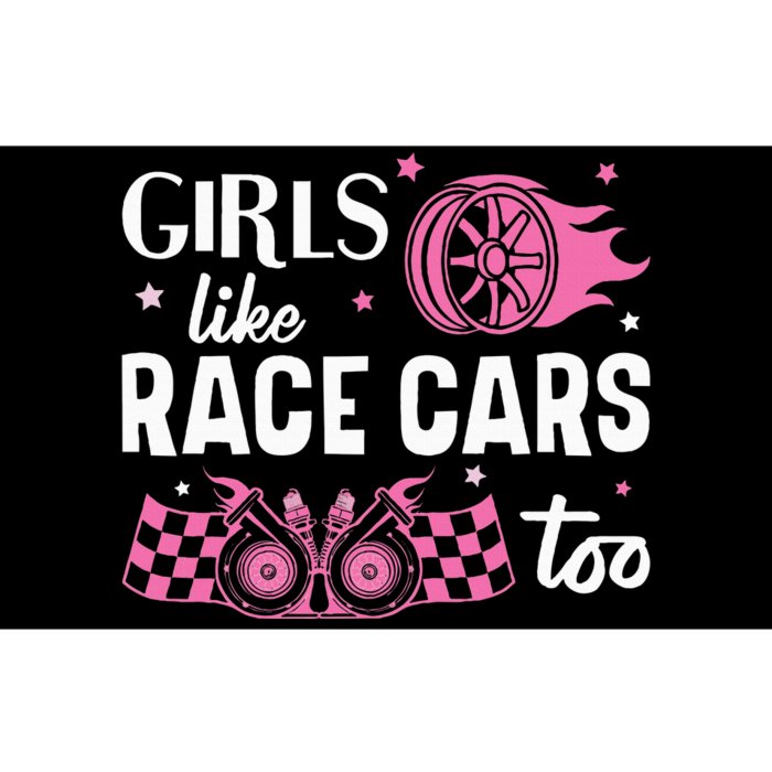 Drag Racing Race Car Girl Like Race Cars Too Bumper Sticker