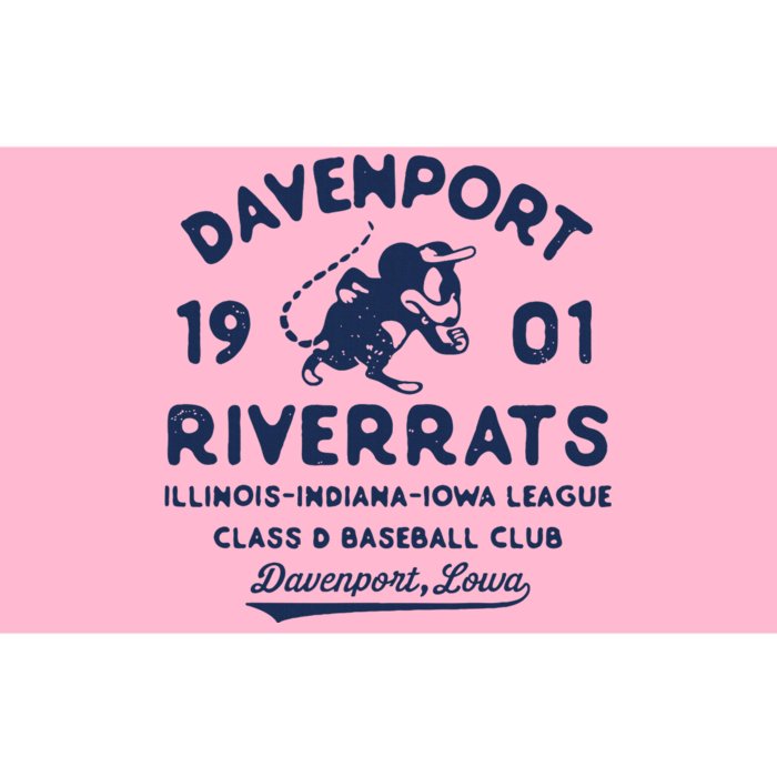 Davenport River Rats Iowa Vintage Defunct Baseball Bumper Sticker