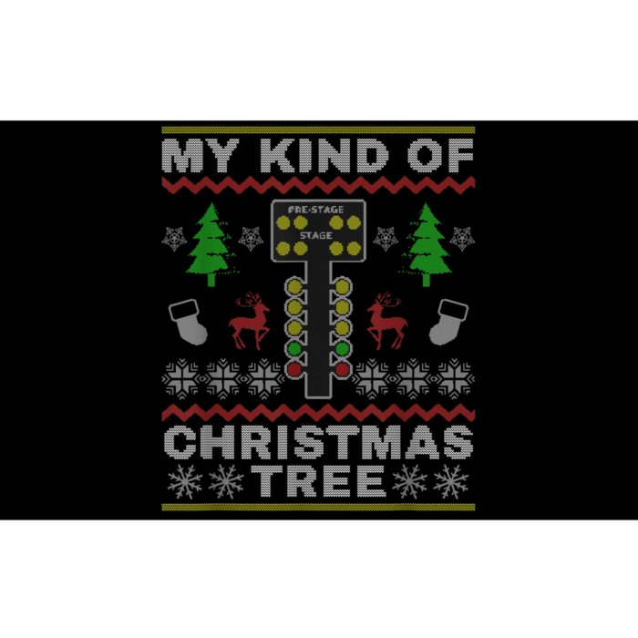 Drag Racers Racing Christmas Tree Sweater Bumper Sticker