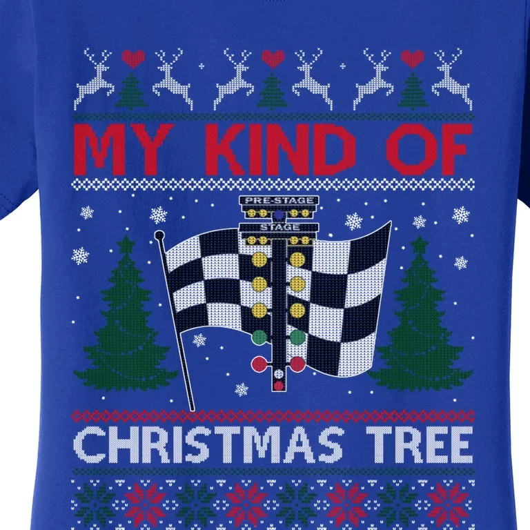 Drag Racers Racing Christmas Tree Ugly Xmas Sweater Gift Women's T-Shirt