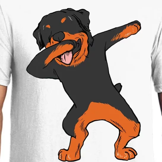 Dabbing Rottweiler Rott Dog Boy Girl Dab Dance Pajama Set