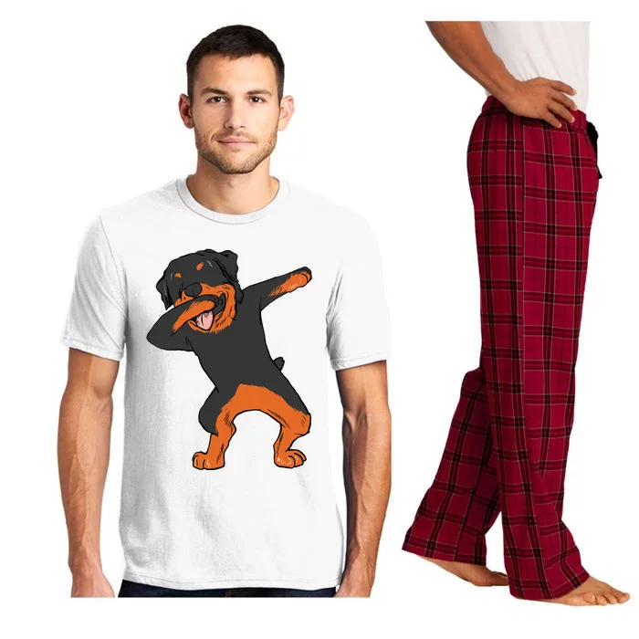 Dabbing Rottweiler Rott Dog Boy Girl Dab Dance Pajama Set