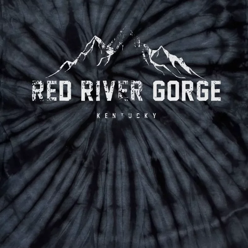 Distressed Red River Gorge Kentucky Tie-Dye T-Shirt