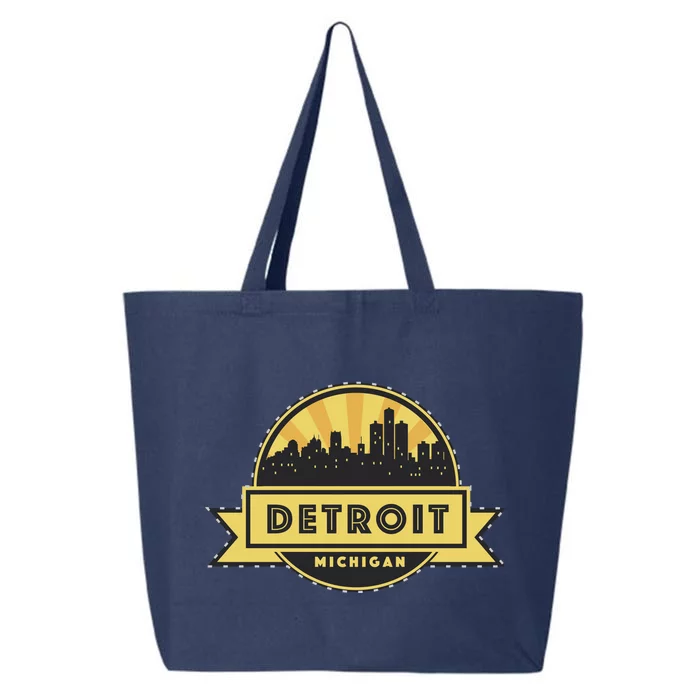 Detroit Record Skyline Logo 25L Jumbo Tote