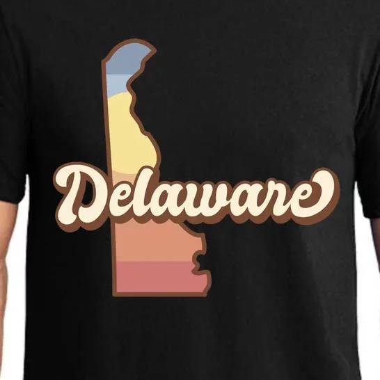 Delaware Retro Sunset Pajama Set