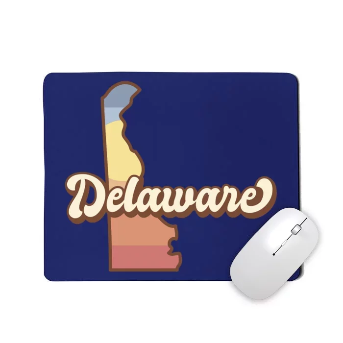 Delaware Retro Sunset Mousepad