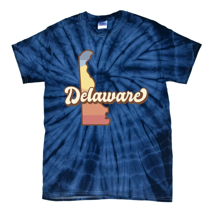 Delaware Retro Sunset Tie-Dye T-Shirt