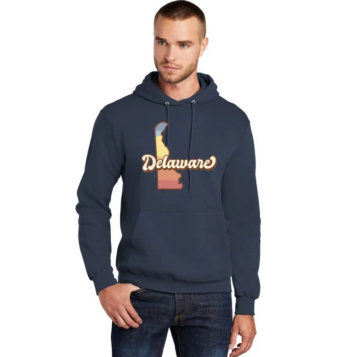 Delaware Retro Sunset Tall Hoodie