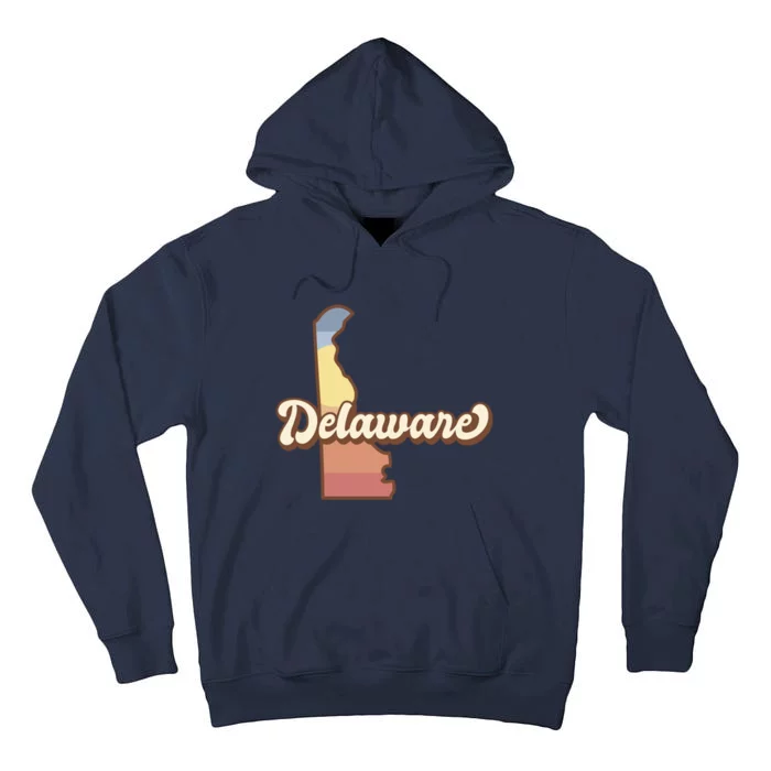 Delaware Retro Sunset Tall Hoodie