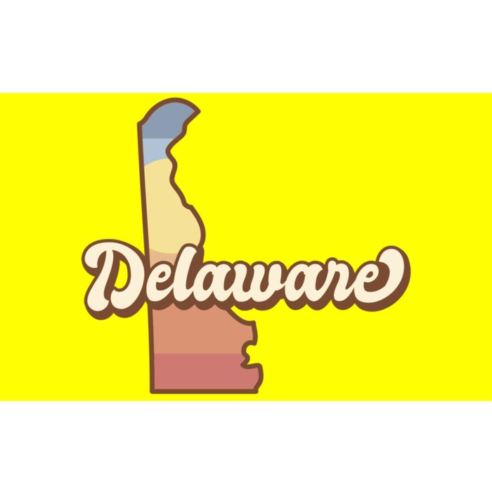 Delaware Retro Sunset Bumper Sticker