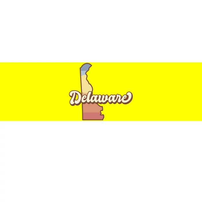 Delaware Retro Sunset Bumper Sticker