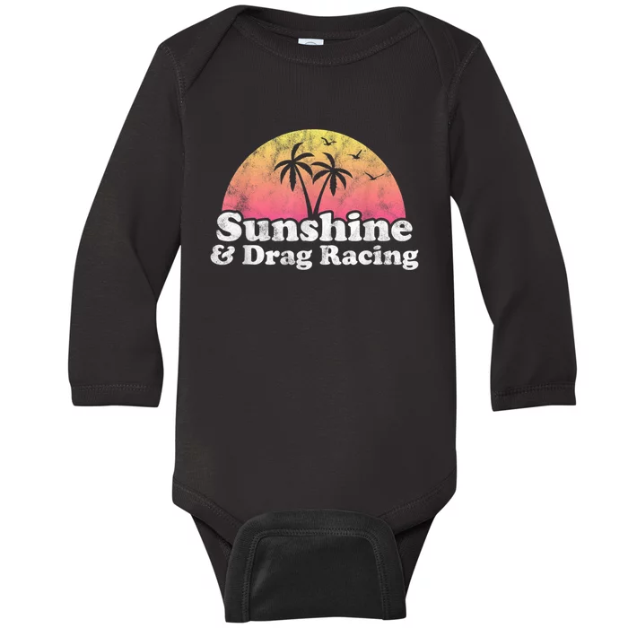 Drag Racing Sunshine And Drag Racing Baby Long Sleeve Bodysuit