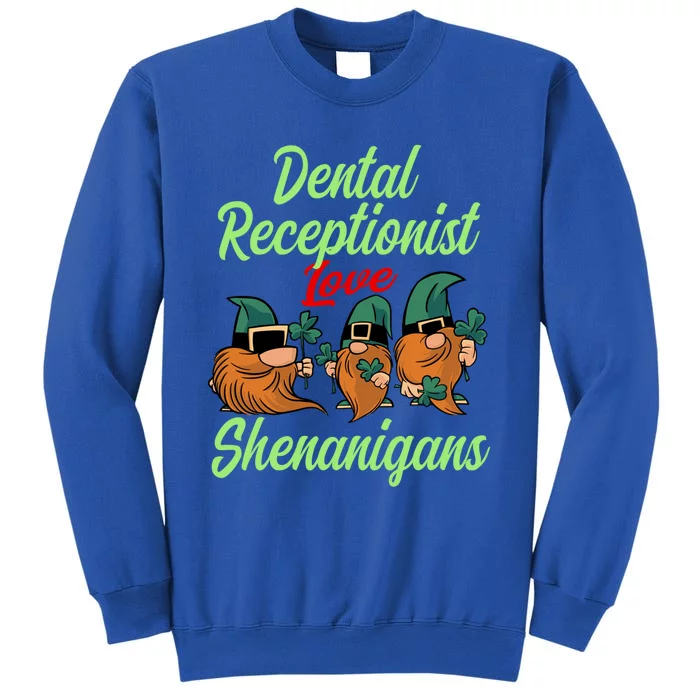 Dental Receptionist St Patricks Day Shenanigans Gnomes Meaningful Gift Tall Sweatshirt