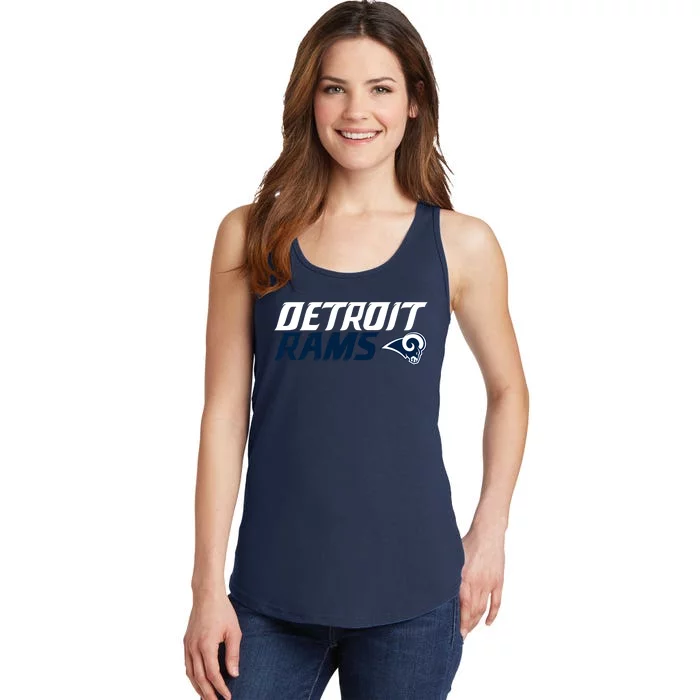 Detroit Rams Superbowl 2022 Ladies Essential Tank